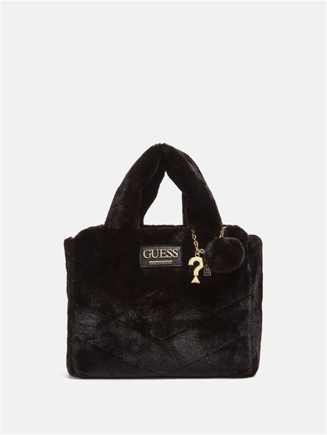 elsie faux guess tasche|elsie faux fur tote.